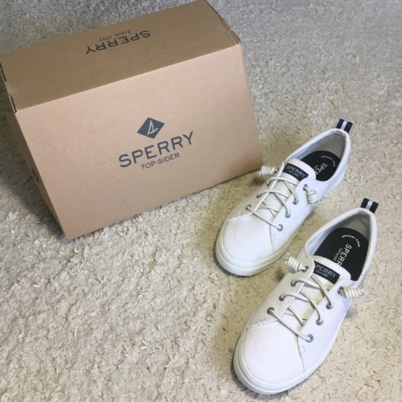 sperry crest vibe linen white